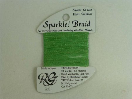 Sparkle! Braid SK 25 Shimmer Green on Sale