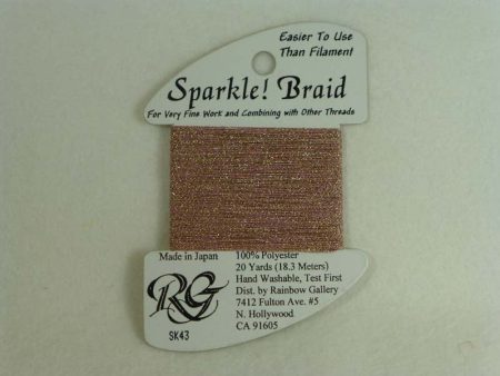 Sparkle! Braid SK 43 Golden Pink Supply