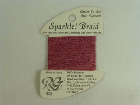 Sparkle! Braid SK 46 Raspberry Shimmer For Discount