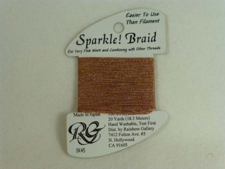 Sparkle! Braid SK 45 Dark Golden Mauve For Discount