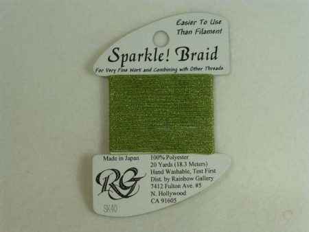 Sparkle! Braid SK 40 Lite Golden Green Fashion