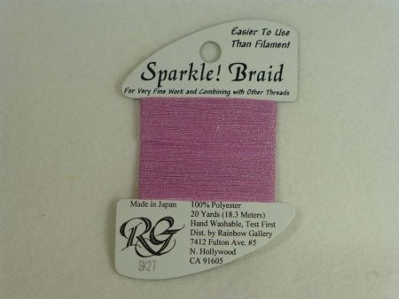 Sparkle! Braid SK 27 Shimmer Pink For Sale