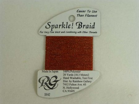 Sparkle! Braid SK 42 Golden Red Hot on Sale