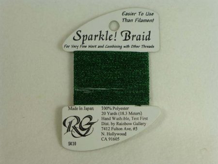 Sparkle! Braid SK 10 Dark Green on Sale